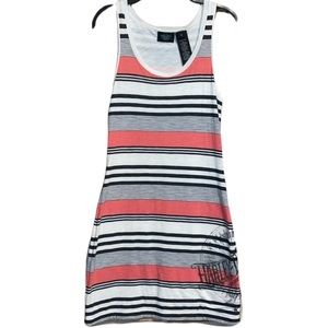 Harley Davidson Stripe Tank Logo Mini Dress Women’s Small